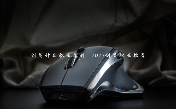 剑灵什么职业犀利 2023剑灵职业推荐