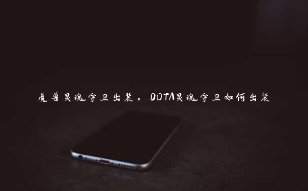 魔兽灵魂守卫出装，DOTA灵魂守卫如何出装