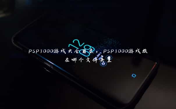 psp3000游戏大全目录，psp3000游戏放在哪个文件夹里