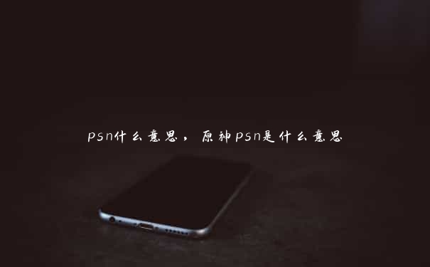 psn什么意思，原神psn是什么意思